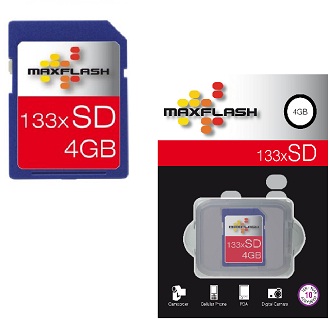 MAXFLASH SD 4GB 133x